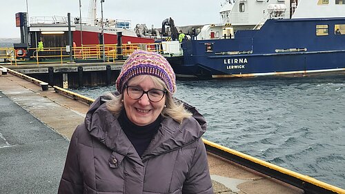 Beatrice at Lerwick Stop of Bressay Ferry